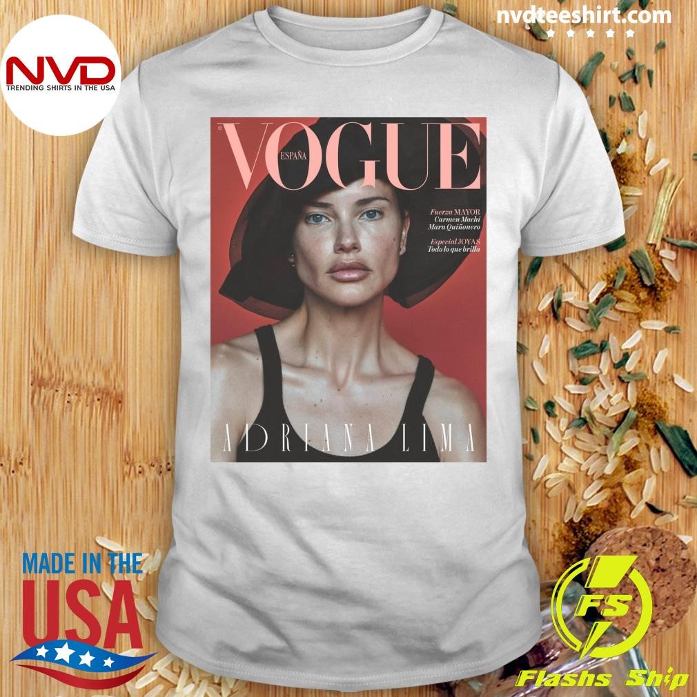 Adriana Lima for Vogue España November 2024 photographed by Daniel Jackson Shirt