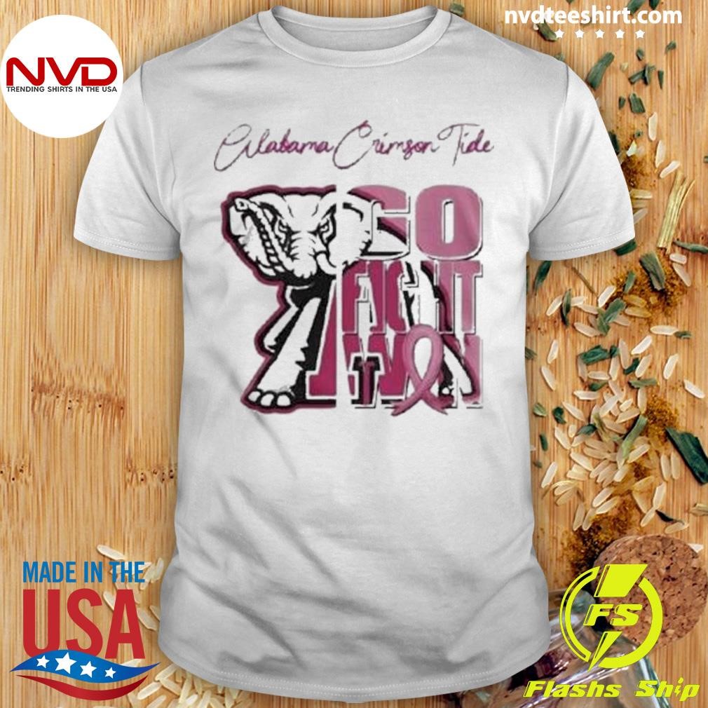 Alabama Crimson Tide Tackle Breast Cancer Go Fight Win 2024 Shirt