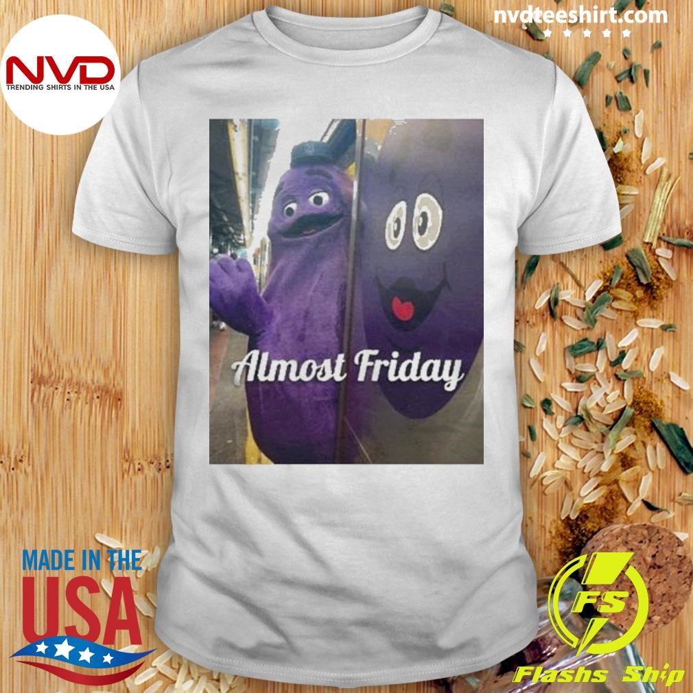 Almost Friday Grimace Subway 2024 Shirt