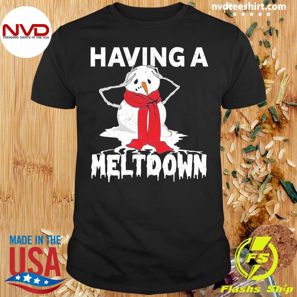 America's Patriotic Having A Meltdown Snowman Shirt