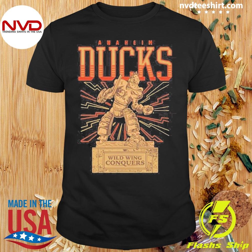 Anaheim Ducks Wild Wing The Conqueror 2024 Shirt