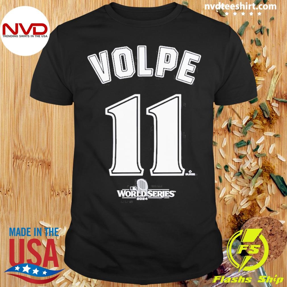 Anthony Volpe New York Yankees 2024 World Series Push Limits Name & Number Shirt