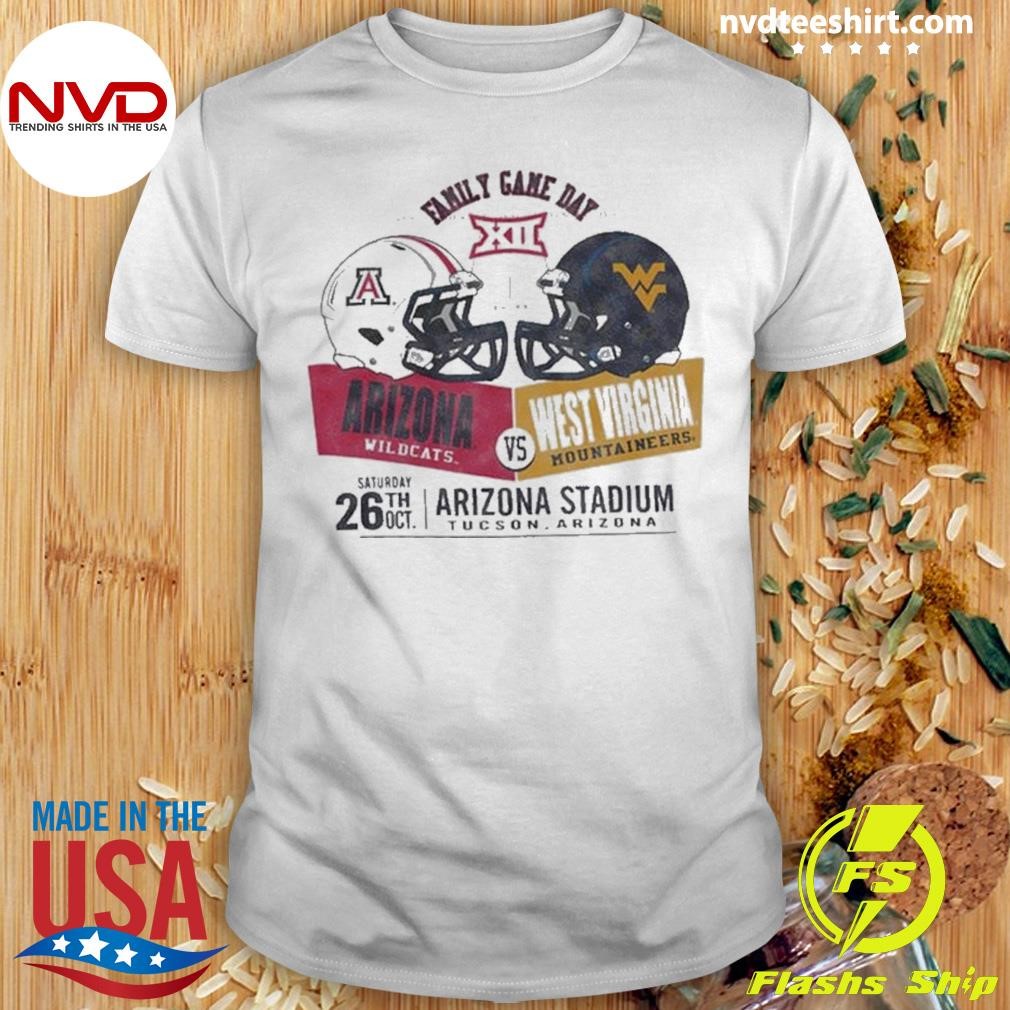 Arizona Wildcats vs West Virginia 2024 Game Day Family 2024 Shirt