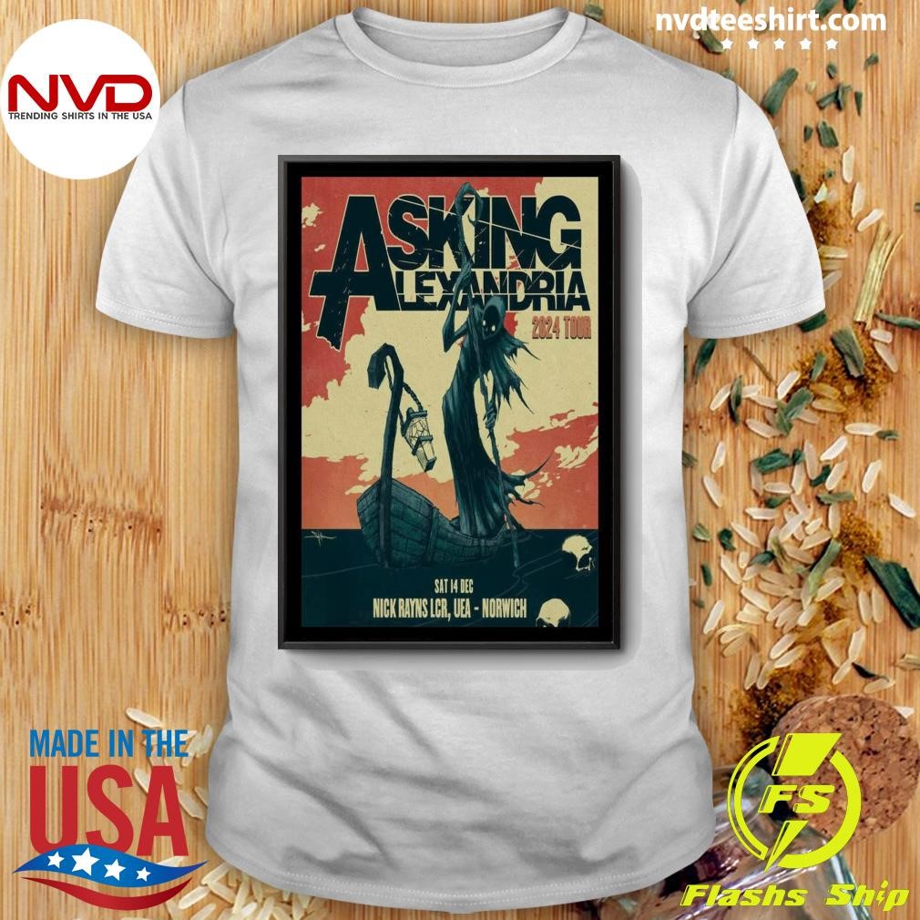 Asking Alexandria Dec 14 2024 Norwich UEA Poster Shirt