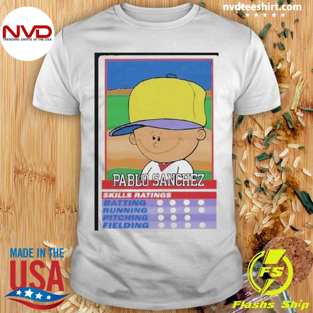 Backyard Baseball Pablo Sanchez Baseball Card 2024 Shirt