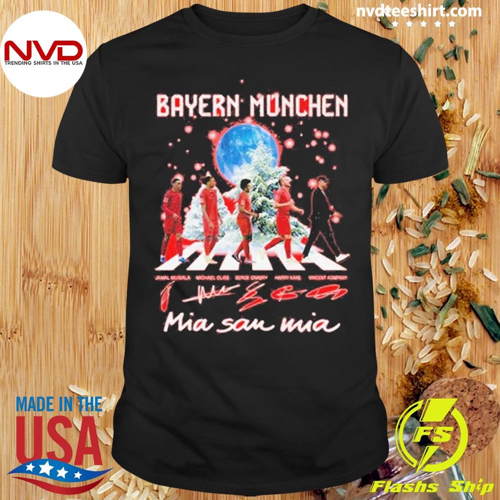 Bayern Munich Abbey Road Wir Sind Wir Christmas Signatures 2024 Shirt