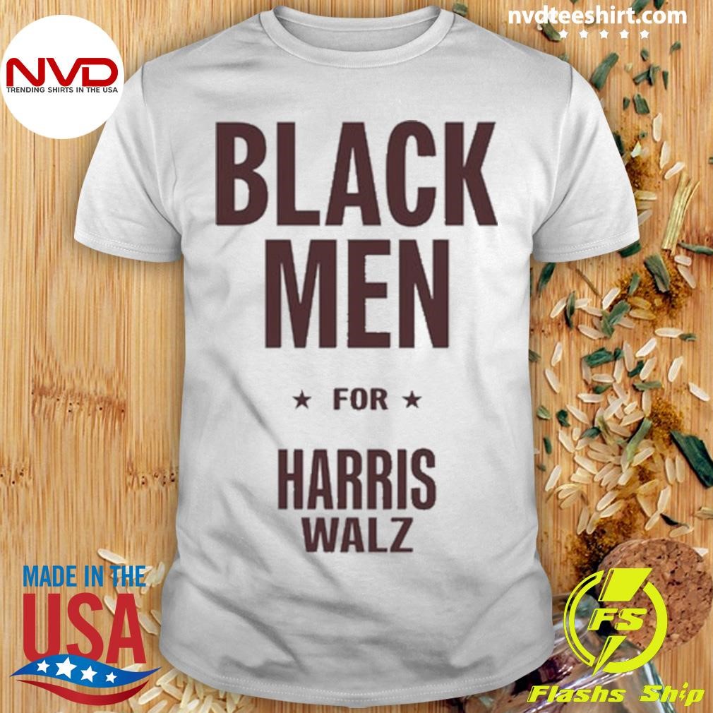 Black Men For Harris Walz Shirt