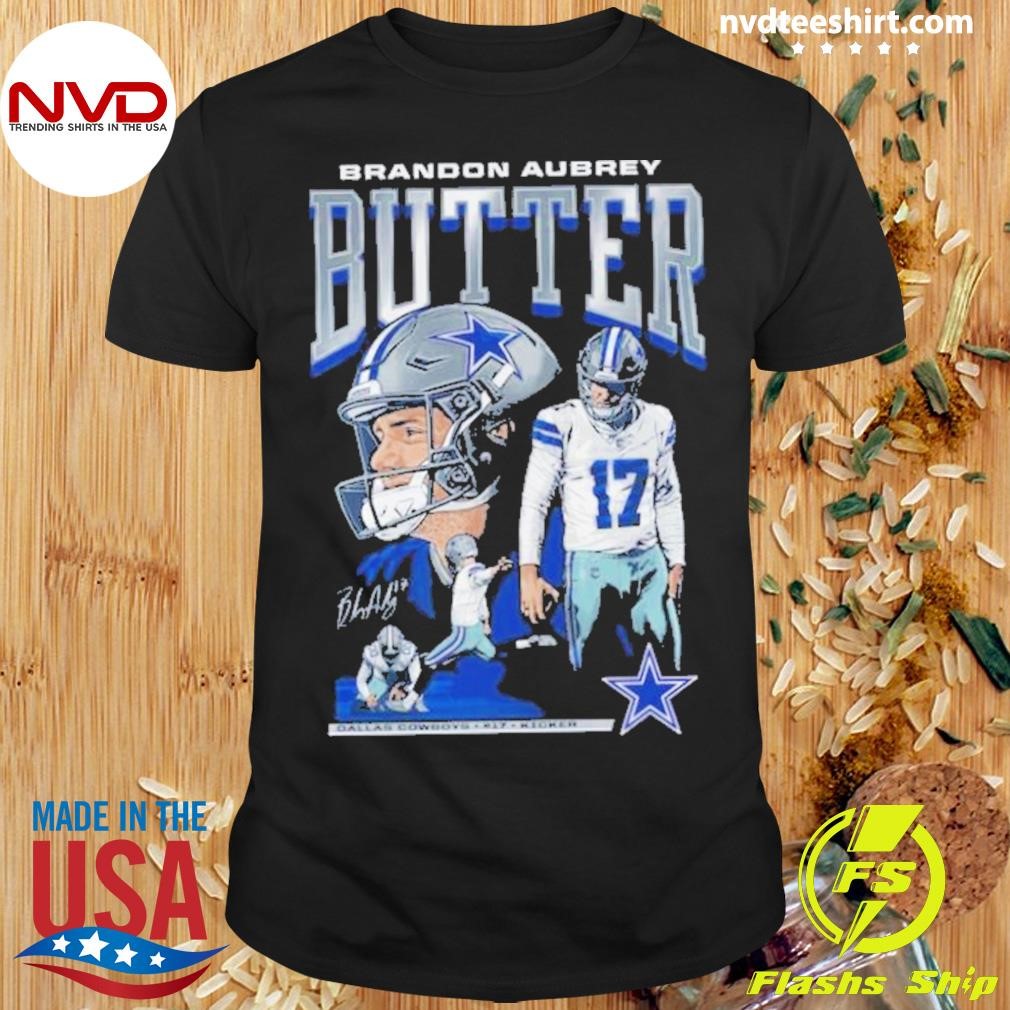 Brandon Aubrey Butter Dallas Cowboys Graphic 2024 Shirt