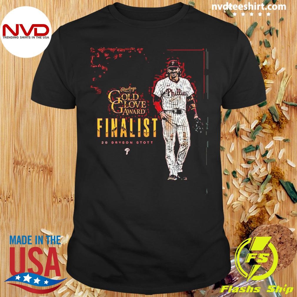 Bryson Stott Philadelphia Phillies Gold Glove Award Finalist 2024 Shirt