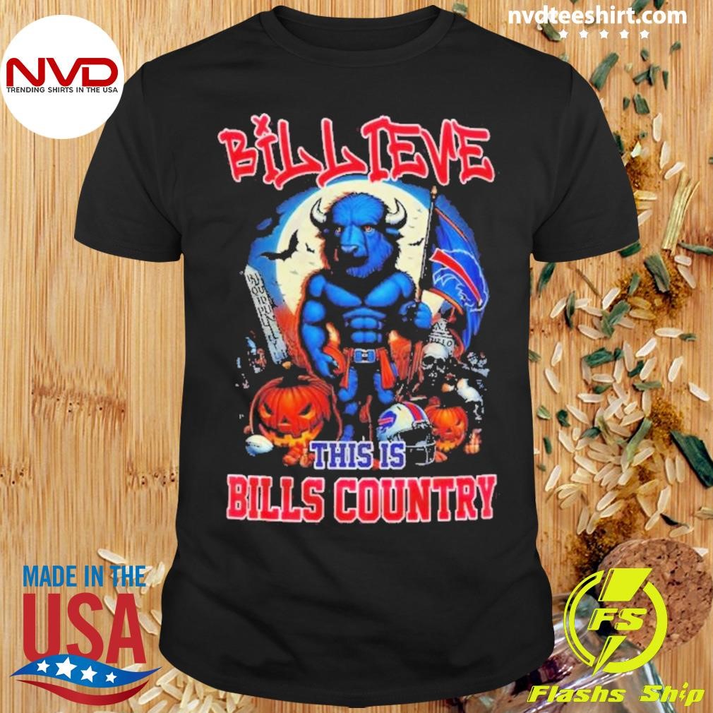 Buffalo Bills This Is Bills Country Halloween 2024 Shirt