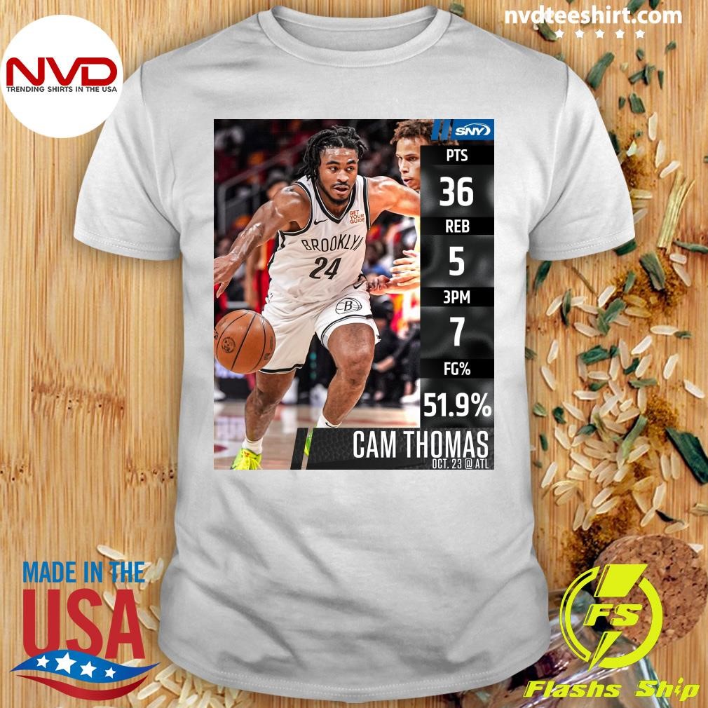 Cam Thomas Poured In The Points In The Season Opener Shirt