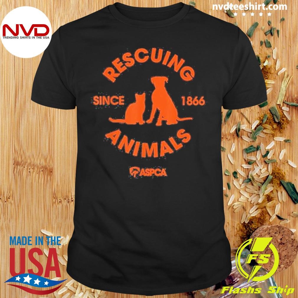 Cat Dog Rescuing Animals Since 1866 2024 Shirt