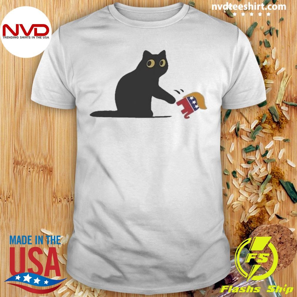 Cat Ladies For Kamala Harris Donald Trump 2024 Sarcastic Shirt