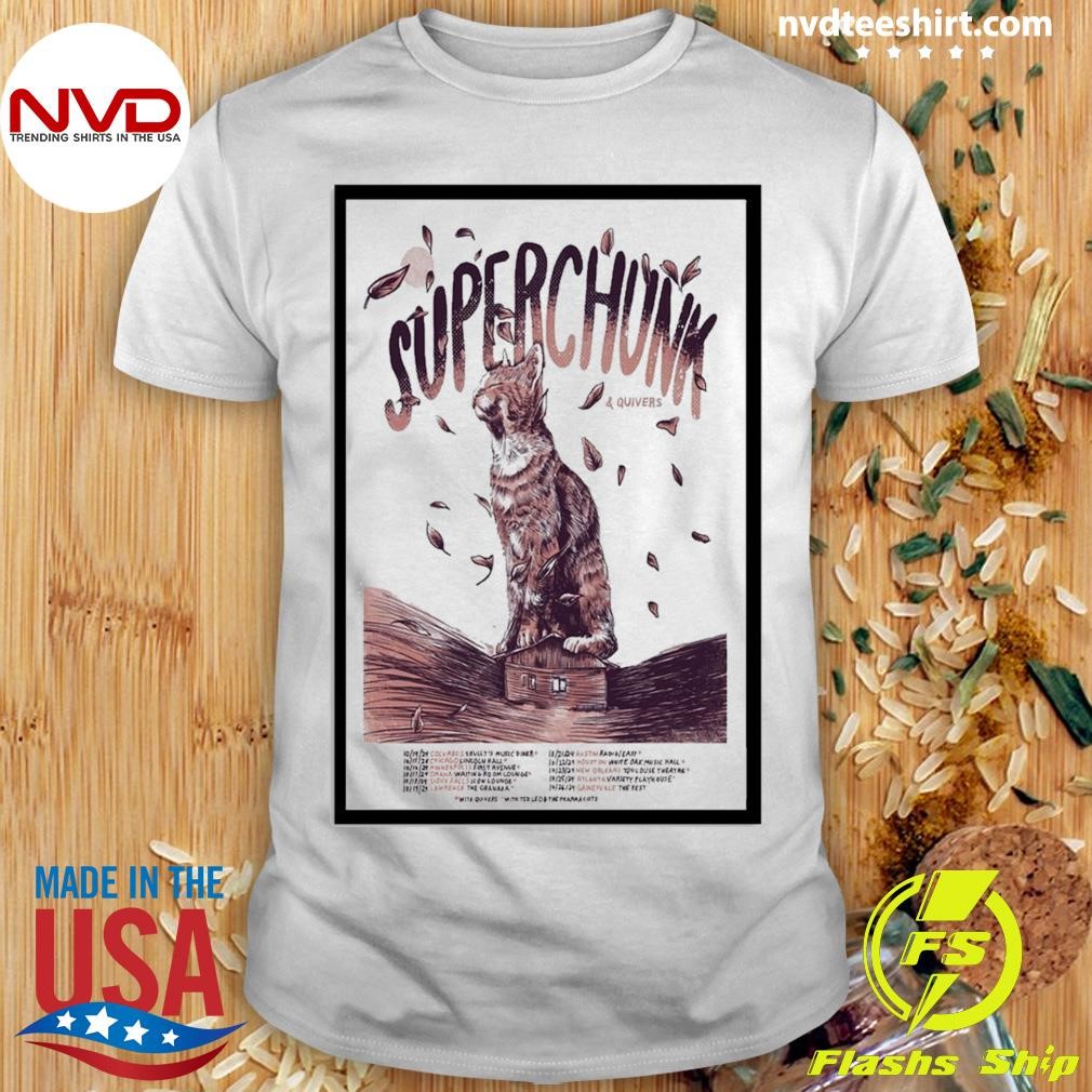 Cat Superchunk America October Tour 2024 Shirt