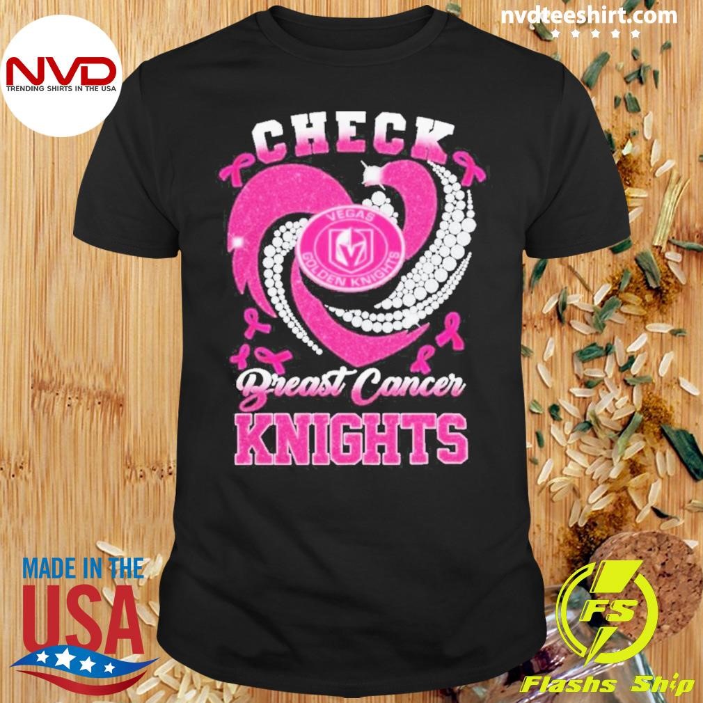 Check Breast Cancer Vegas Golden Knights Hockey 2024 Shirt