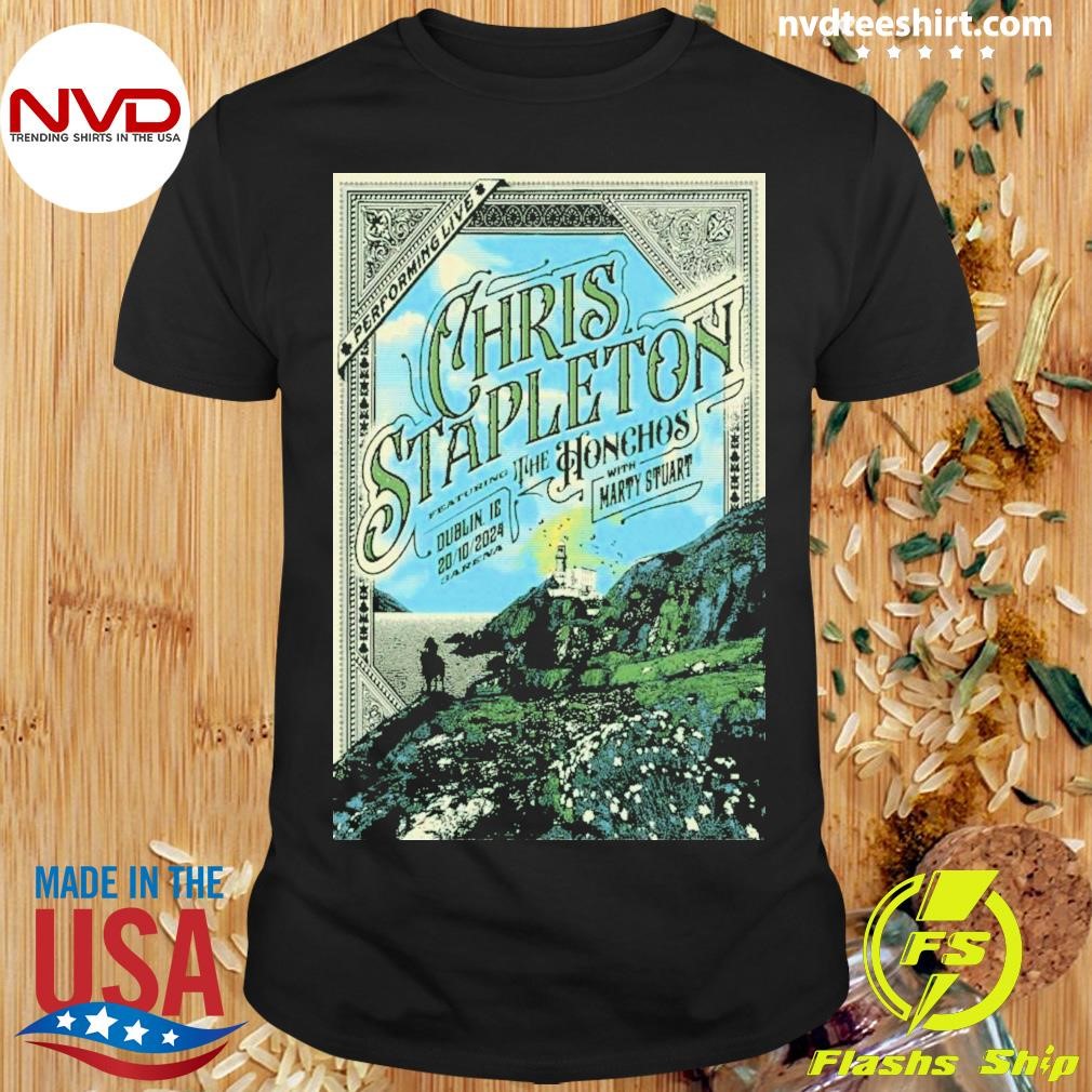 Chris Stapleton At 3Arena In Dublin, Ireland On October 20, 2024 Poster Shirt