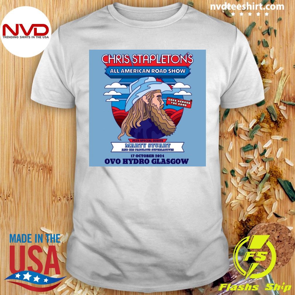 Chris Stapleton's All American Road Show Goes Across The Pond 17 October 2024 Ovo Hydro Glasgow Shirt