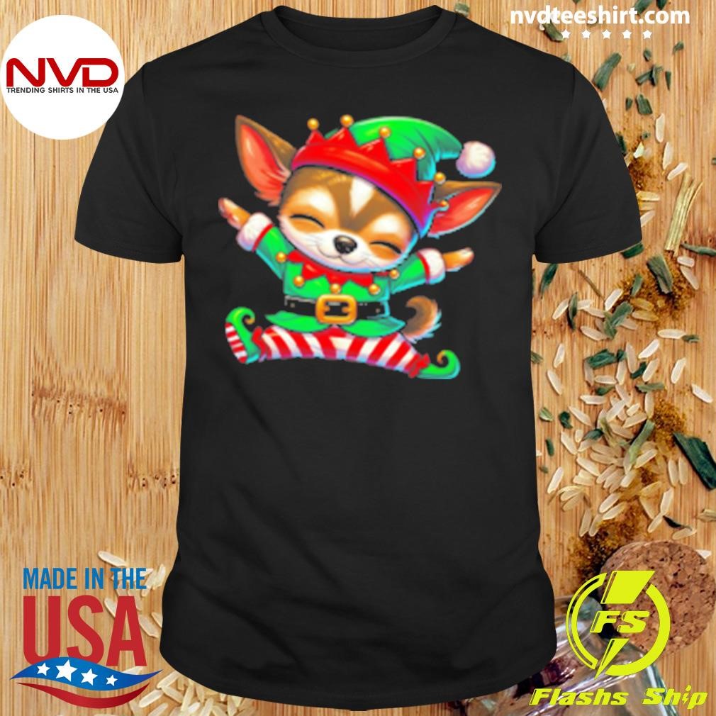 Christmas Chihuahua Elf Funny Chihuahua Lover 2004 Shirt