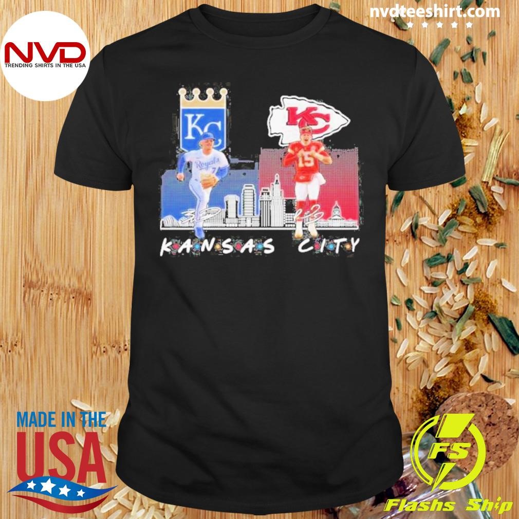 City Royals Baseball Kansas City Chiefs Football The Friends The Proud Signatures 2024 Shirt