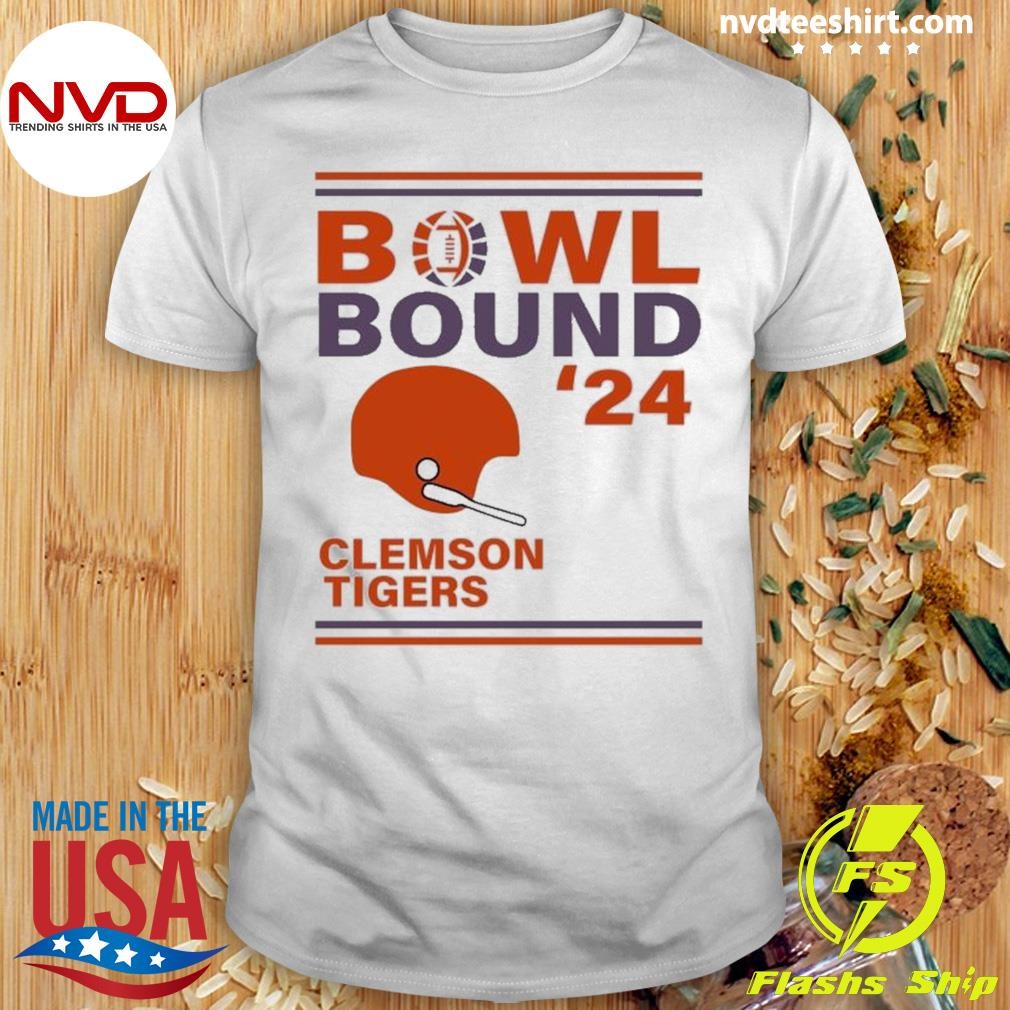 Clemson Tigers 2024 Bowl Bound Helmet Shirt