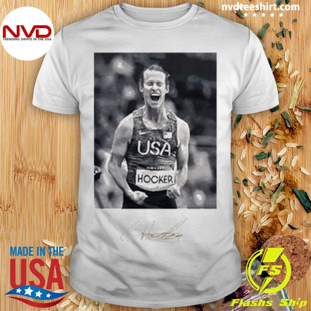 Cole Hocker Olympic Signature Shirt