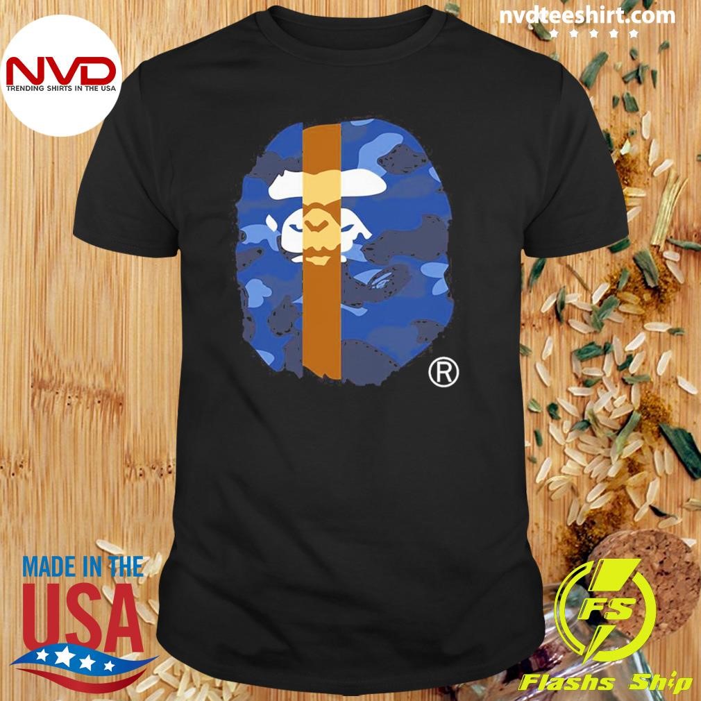 Color Camo Transform Big Ape Head Tee Shirt