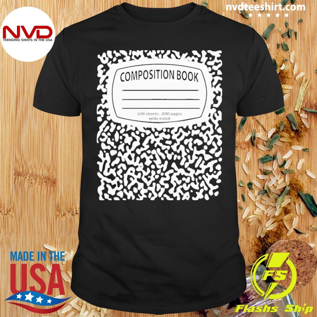 Composition Notebook Costume Matching Group Halloween 2024 Shirt