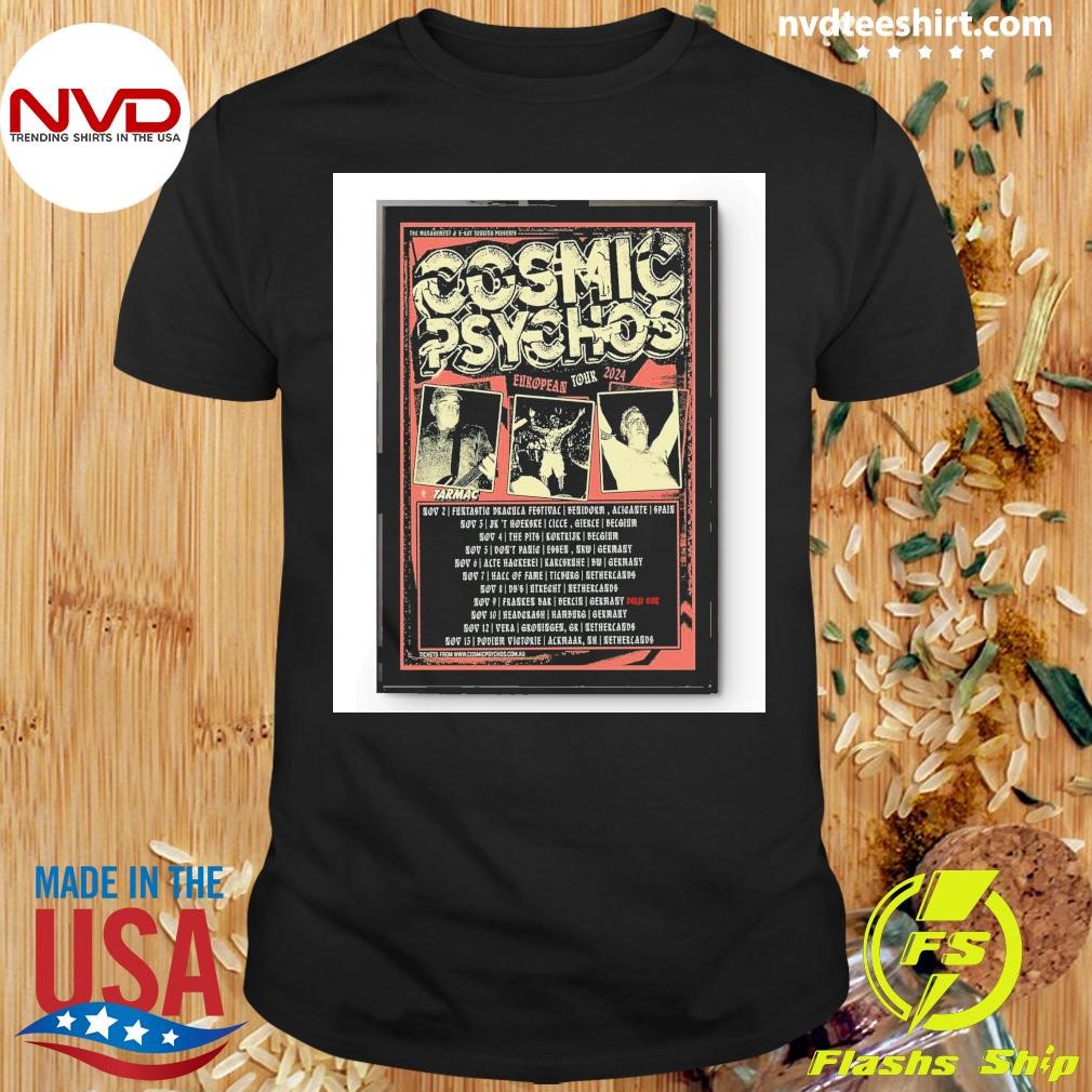 Cosmic Psychos Tour European 2024 Shirt