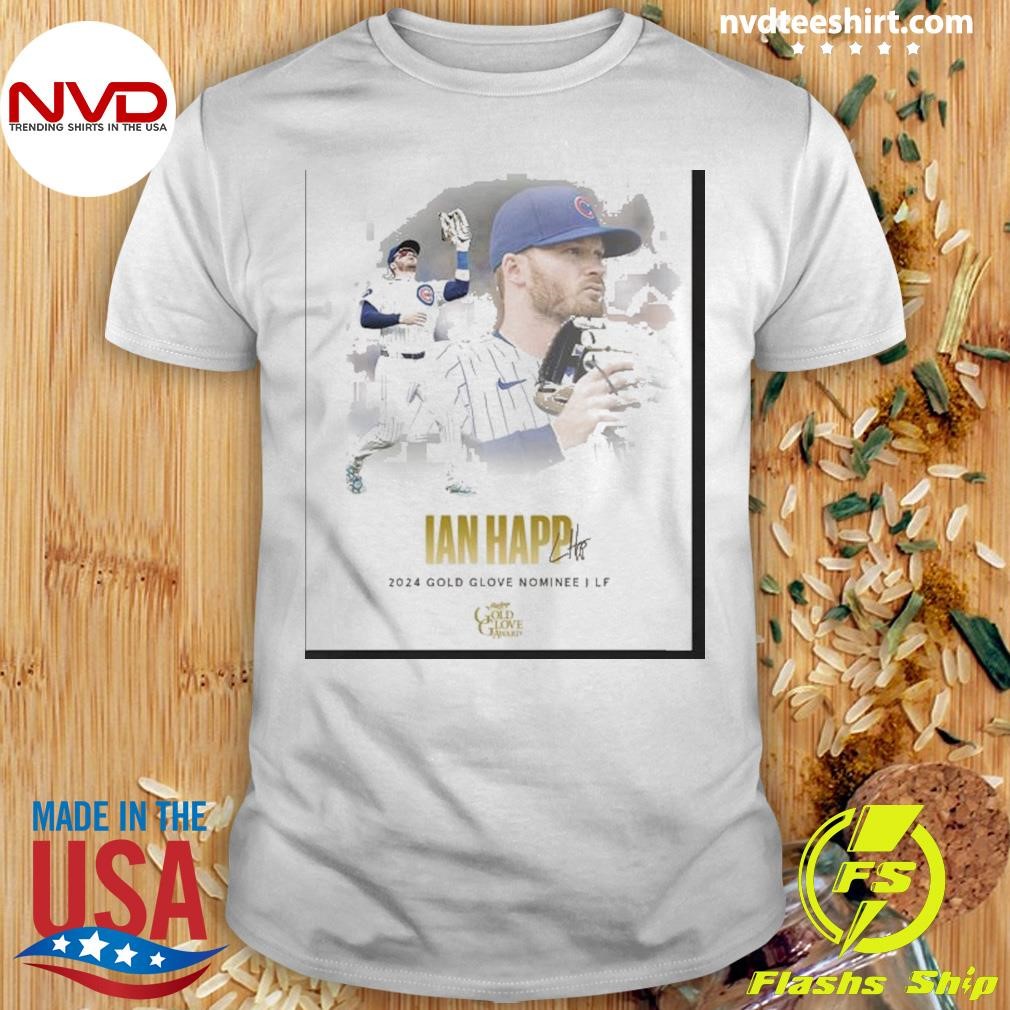 Cubs Ian Happ Gold Glove Award Nominee 2024 Shirt