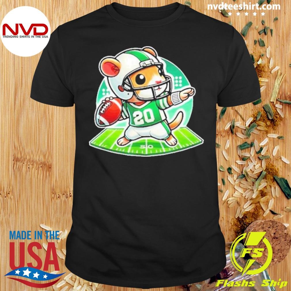 Cute Boys Gerbil Lover Football Player Team Quarterback 2024 Shirt