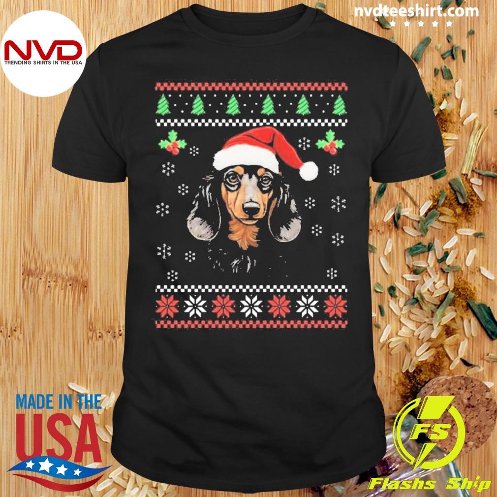 Dachshund Dog Ugly Christmas 2024 Shirt