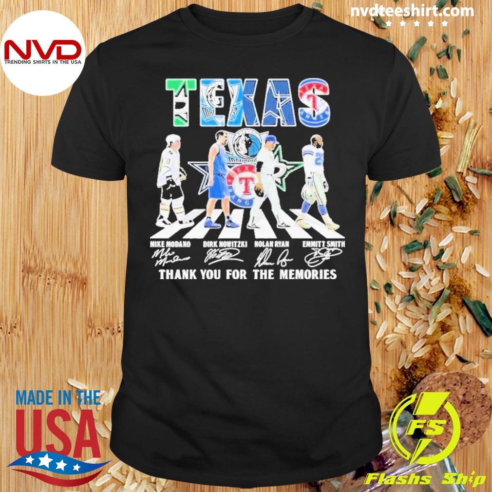 Dallas Stars Dallas Mavericks Dallas Cowboys Texas Rangers Thank You 2024 Shirt