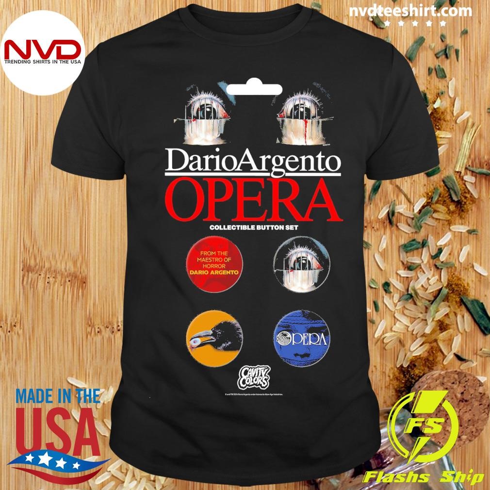 Dario Argento Opera Collectible Button Set Shirt