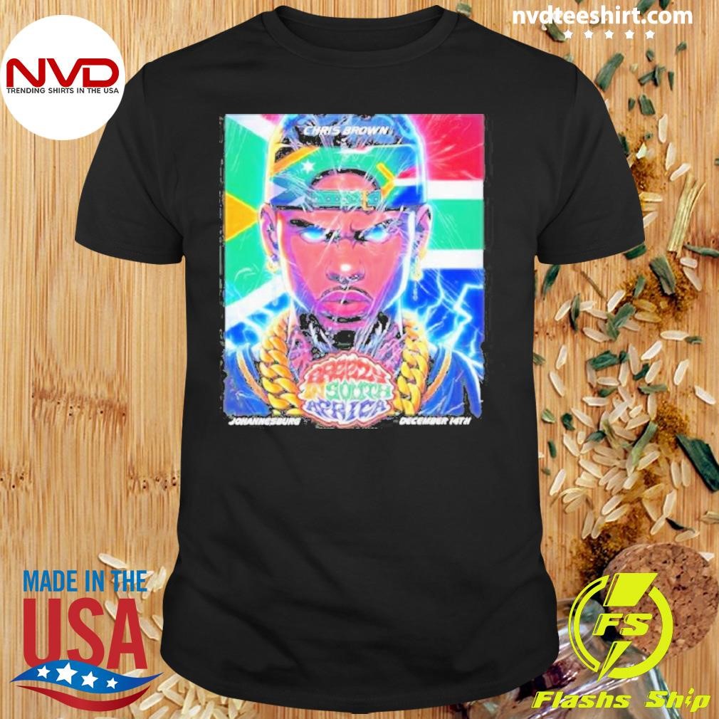 December 14th Chris Brown Johannesburg Sa 2024 Fnb Stadium On Shirt