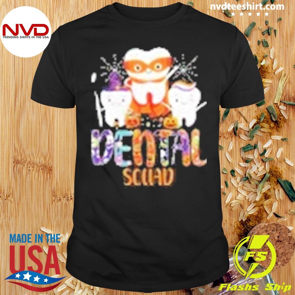 Dental Squad Costume Trick Or Teeth Dentist Halloween Ghost Toddler Shirt