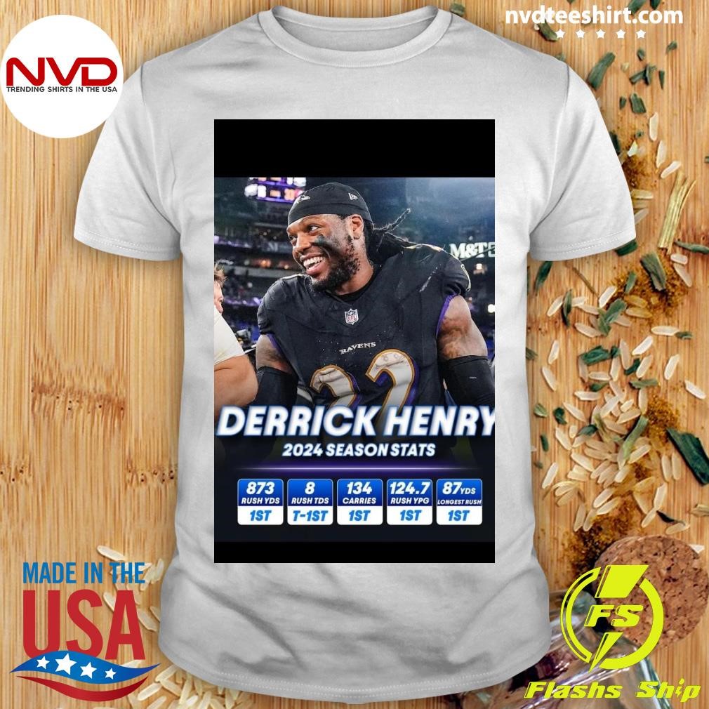 Derrick Henry 2024 Stats per Game NFL Shirt