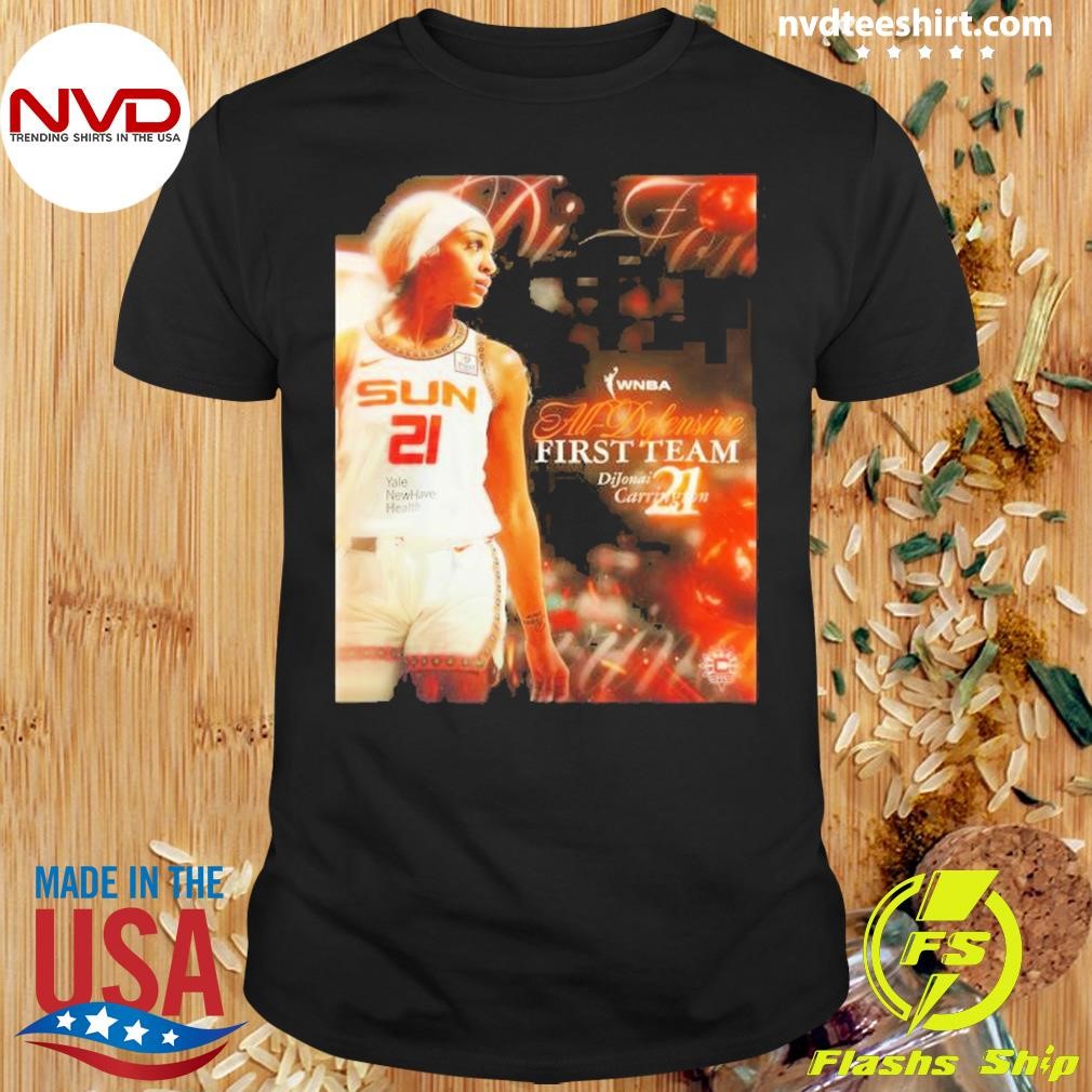 Dijonai Carrington Wnba All Defensive First Team 2024 Shirt