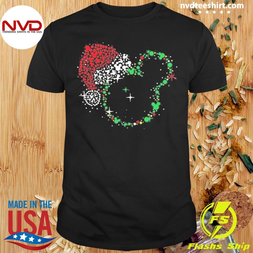 Disney Mickey Santa Christmas 2024 Shirt