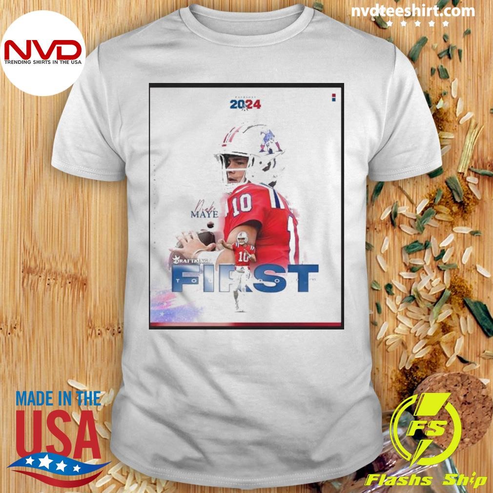 Drake Maye Draftkings First Touchdown New York Patriots 2024 Shirt