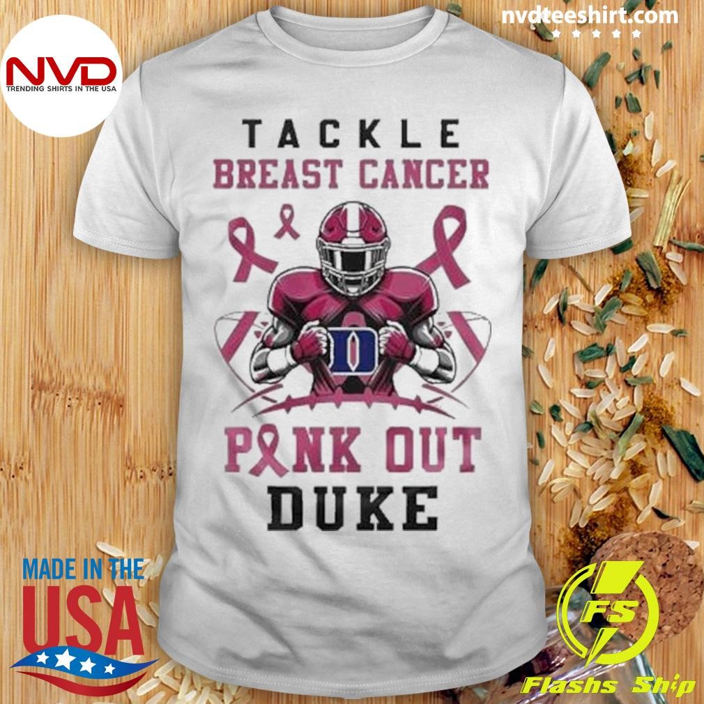 Duke Blue Devils Tackle Breast Cancer Pink Out 2024 Shirt