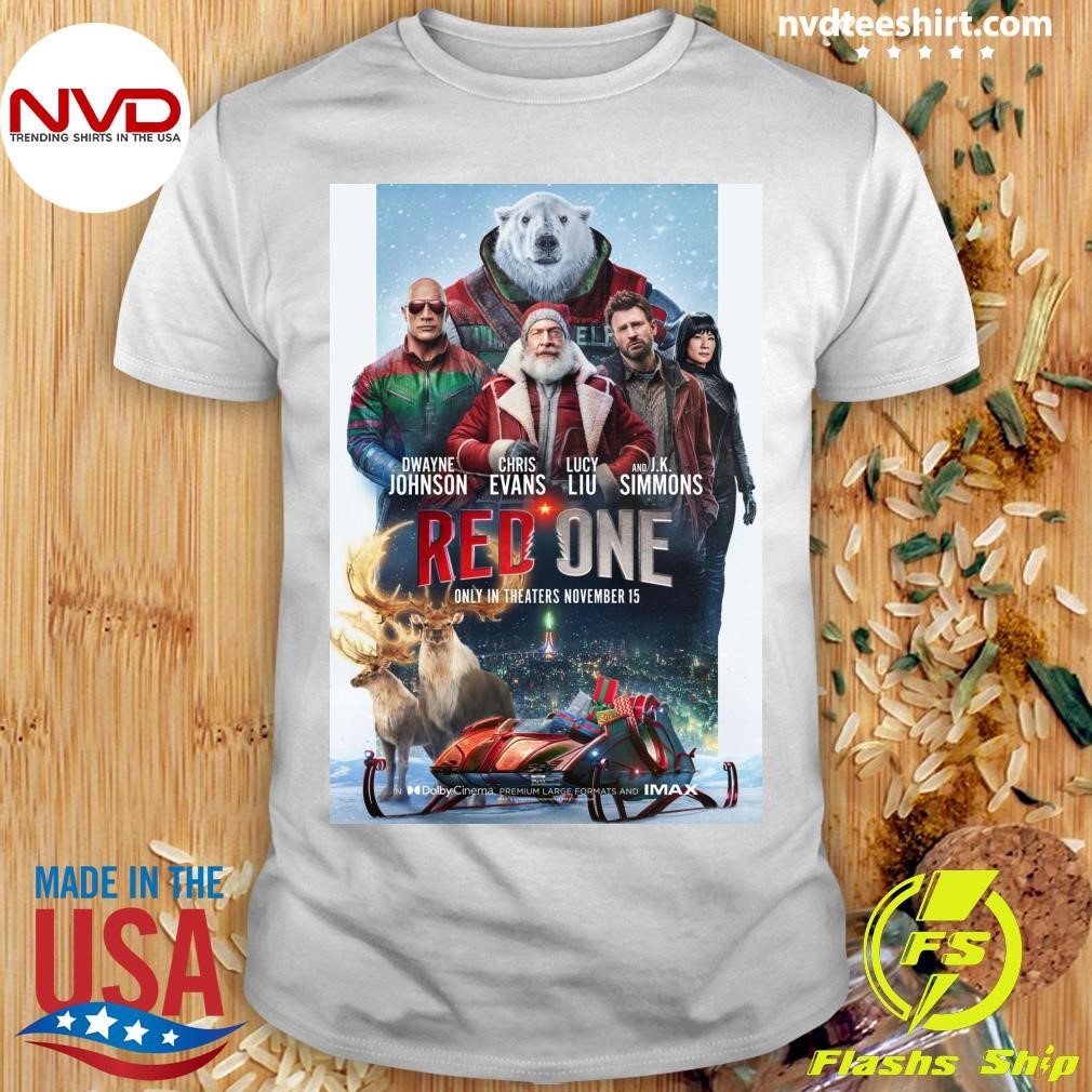 Dwayne Johnson Chris Evans Lucy Liu And J.K. Simmons Cred One Only In Theaters November 15 Shirt