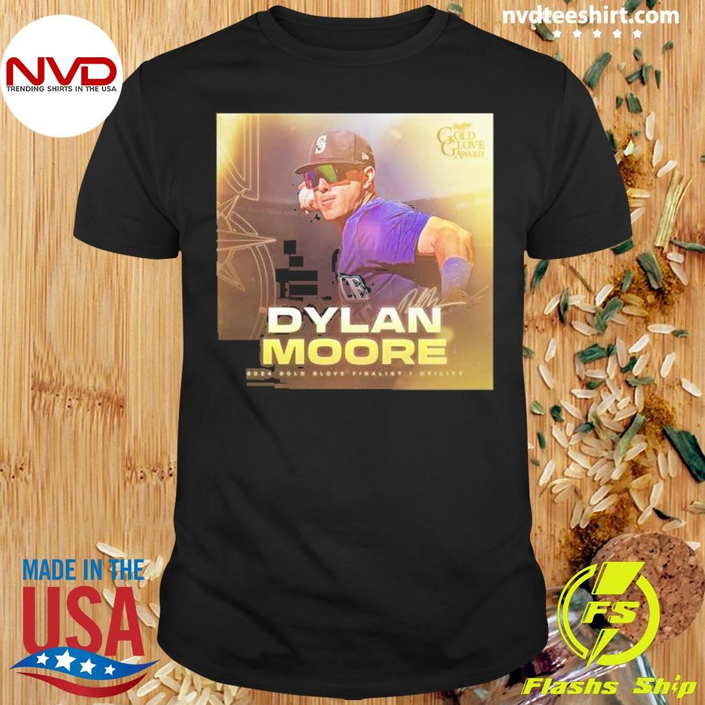 Dylan Moore Seattle Mariners Gold Glove Award Finalists 2024 Shirt