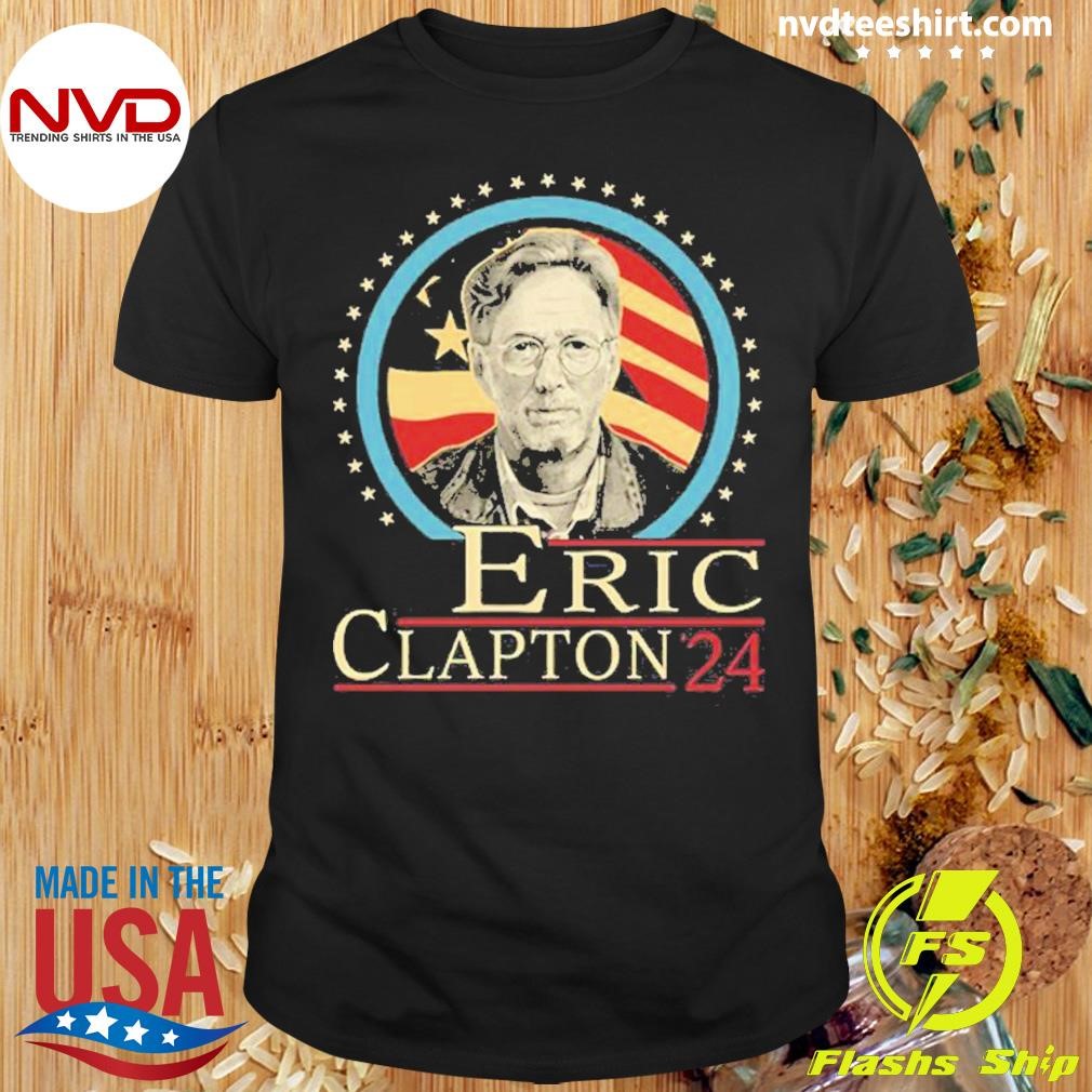 Eric Clapton '24 Fans Gift Graphics American Flag Shirt