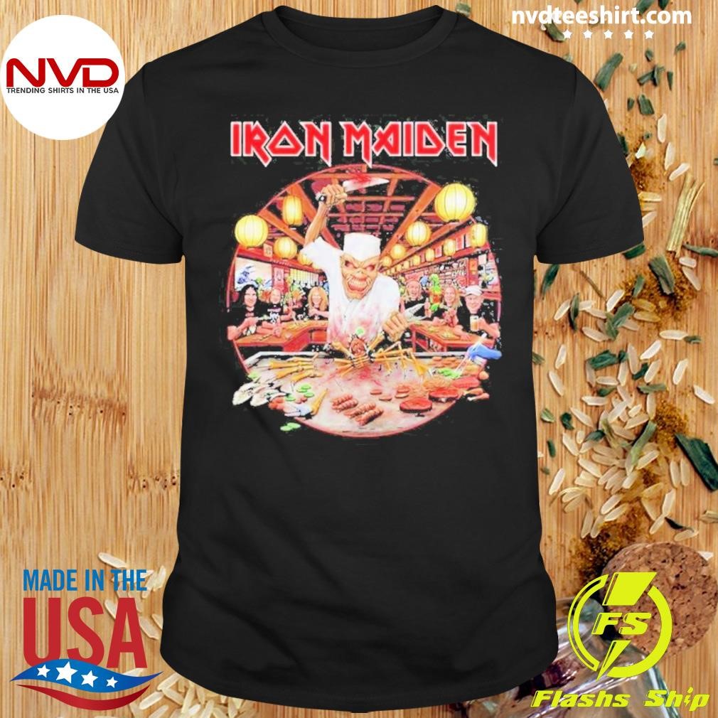 Exclusive Omakase Chef Eddie And Samurai Eddie Iron Maiden The Future Past World Tour 2024 Tour Dates Japan Shirt