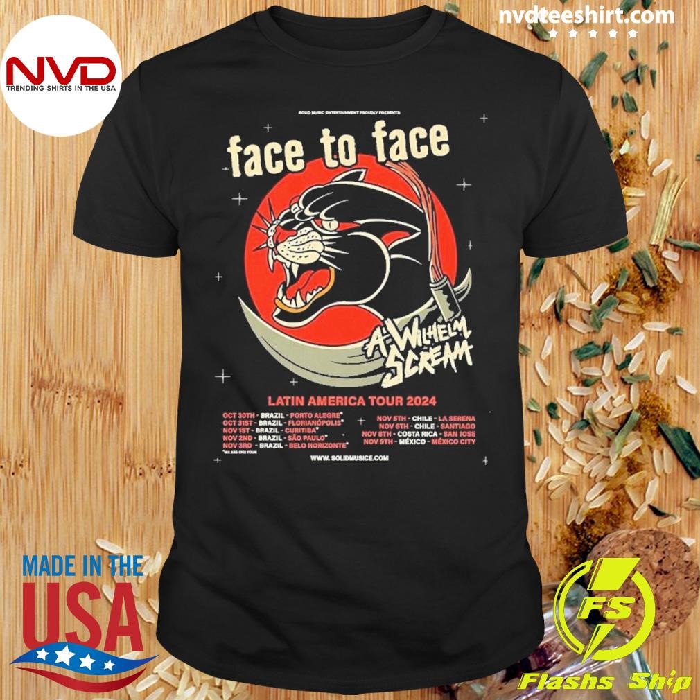 Face To Face Latin America Tour 2024 Poster Shirt