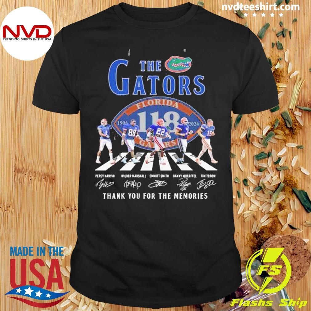 Florida Gators 118 Years Of The Gators 1906 2024 Thank You Shirt