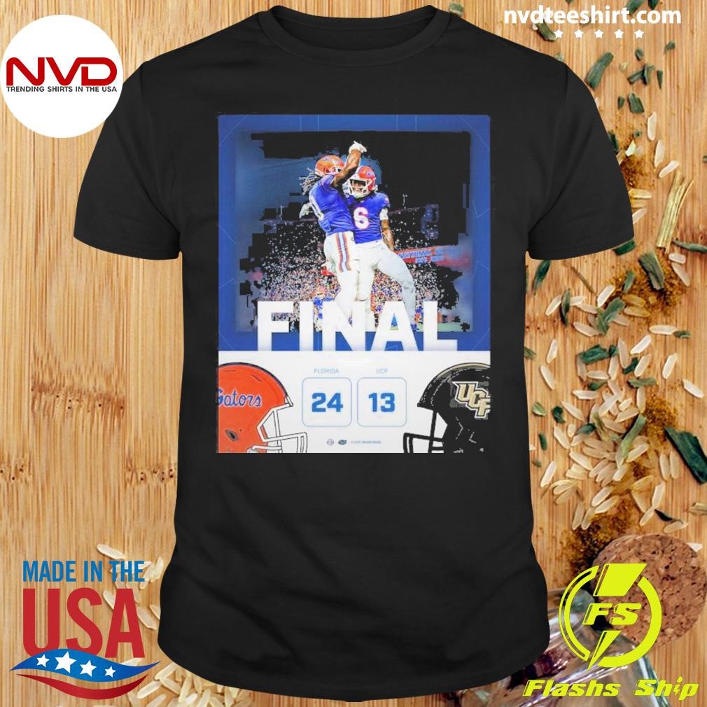 Florida Gators Wins 24 13 Ucf Football 2024 Game Final Score Shirt