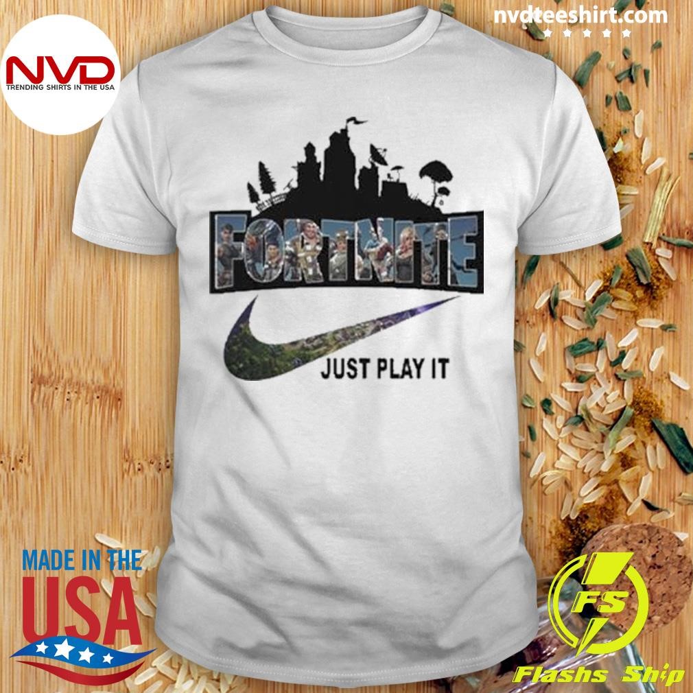 Fortnite Battle Royale x Nike Just Play It Logo 2024 Shirt