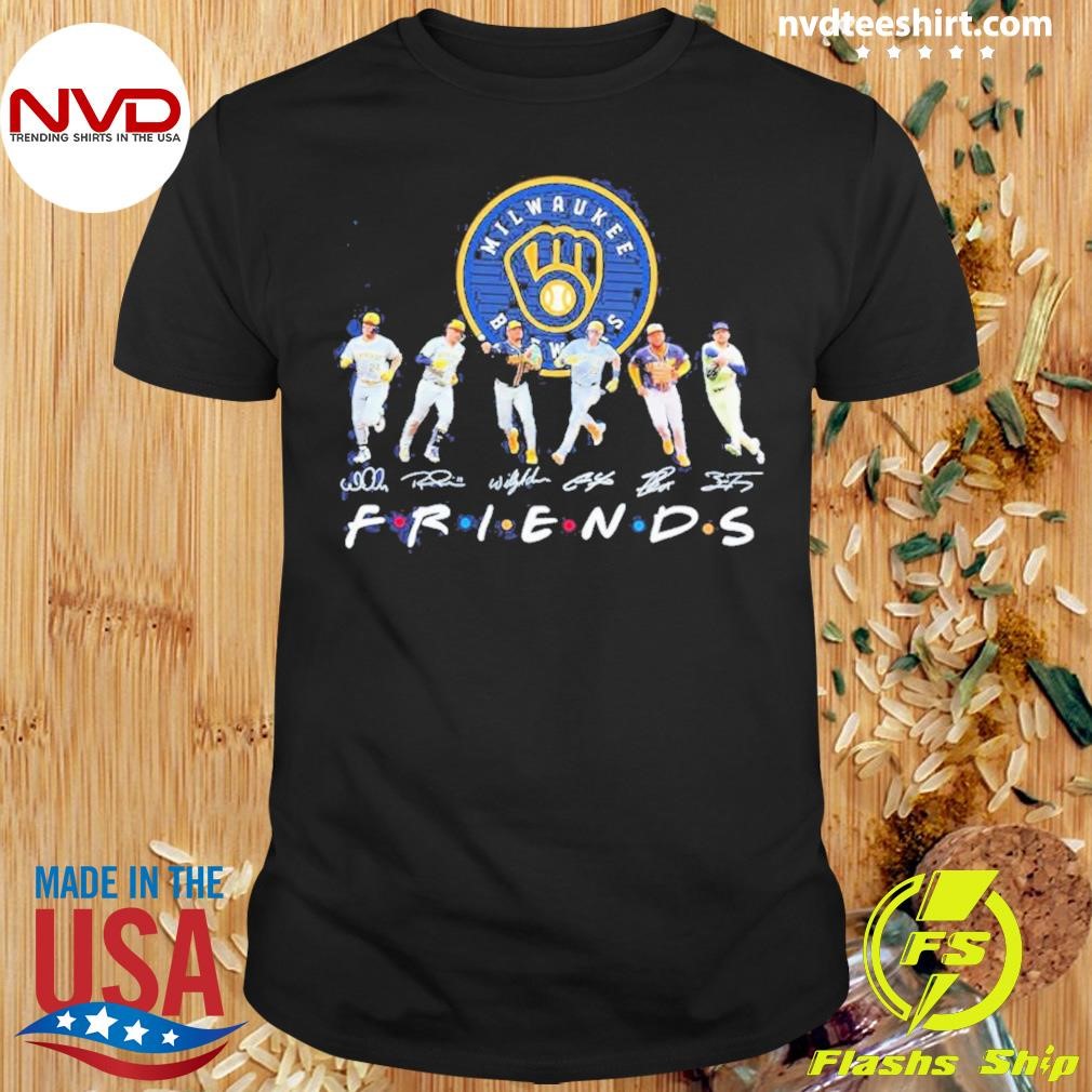 Friends Milwaukee Brewers Players Signatures 2024 Shirt