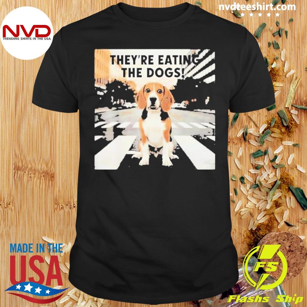 Funny Trumpr Beagle They’re Eating The Dogs 2024 Shirt